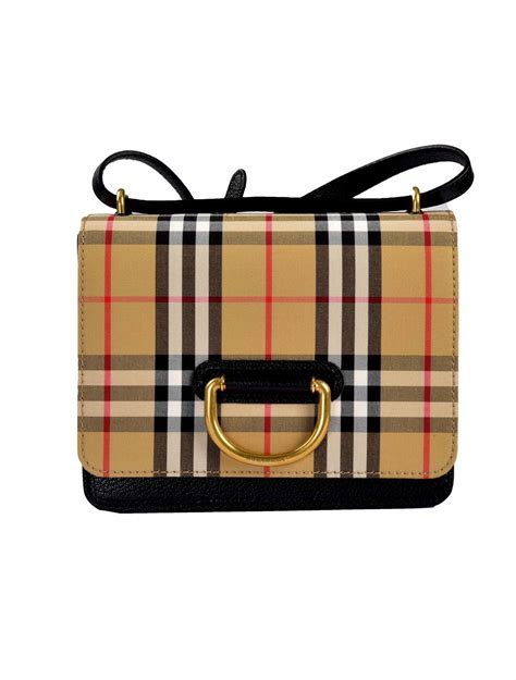 burberry small handbag classic check|burberry over the shoulder bags.